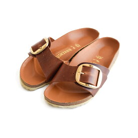 【P5倍】 正規取扱店 BIRKENSTOCK ビルケンシュトック サンダル レディース Madrid Big Buckle マドリッド ビッグバックル オイルドレザー ウィメンズ 夏 23 24 24.5cm 茶色 ブラウン コニャック 1006525