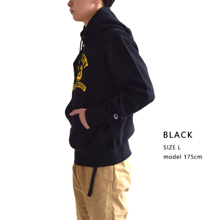 【2022秋冬新作】Champion/チャンピオン パーカー REVERSE WEAVER HOODED SWEATSHIRT/リバースウィーブフーデッドスウェットシャツ メンズ 青単タグ カジュアル ストリート カレッジプリント C3-W111 plmarket ピーエルマーケット Champion パーカー トップス タオル生地風 部屋着 刺繍 ワンポイント