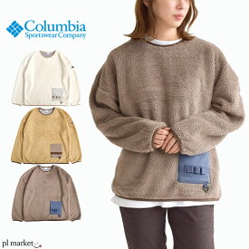 【10%OFF/2022秋冬新作】コロンビア Columbia プルオーバー ボア レディース W Chicago Avenue Crew/ウィメンズシカゴアベニュークルー クルーネック ポケット付き アウトドア キャンプ タウンユース もこもこ 防寒 保温性 PL9643