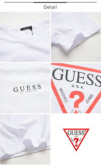 ゲス/GUESS/Tシャツ/クルーネック/シンプルプリントメンズレディースユニセックス男女兼用リンクコーデMJ2K9418メンズレディースユニセックスペア半袖ブランドストリート綿100%