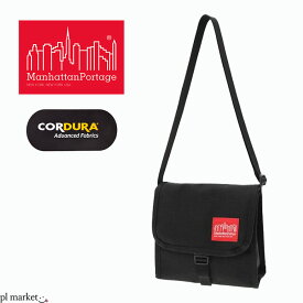 【2023秋冬新作】Manhattan Portage マンハッタンポーテージ Little Apple Shoulder Bag メンズ レディース ショルダーバッグ スクエア型 コンパクト 斜めがけバッグ ミニ 旅行 アウトドア タウンユース シンプル カジュアル 黒 black ブラック MP2410