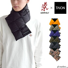 【2023秋冬新作】GRAMICCI × TAION DOWN SCARF ダウンスカーフ ダウンマフラー メンズ レディース ユニセックス 秋 冬 全6色 G3FA-105-TG