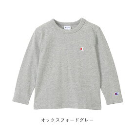 【2023秋冬新作】Champion チャンピオン キッズ ロンT ロングスリーブTシャツ キッズ ロングスリーブTシャツ 男の子 女の子 ユニセックス 綿 春 秋 冬 全4色 100-150cm CK-Y401