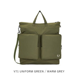 【2024春夏新作】FREDPERRY フレッドペリー バッグ NYLON HELMET BAG ナイロンヘルメットバッグ メンズ レディース ユニセックス オールシーズン ナイロン ポリエステル カーキ グリーン ワンサイズ L7265