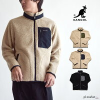 ◆カンゴールKANGOL2019年秋冬9532-6520シープボアスタンドJKJACKETBLACKボアジャケットブラックシープボアフリースジャケットスタンドJKTメンズレディースアウターユニセックス