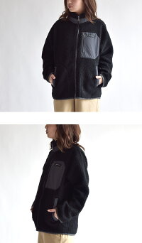 ◆カンゴールKANGOL2019年秋冬9532-6520シープボアスタンドJKJACKETBLACKボアジャケットブラックシープボアフリースジャケットスタンドJKTメンズレディースアウターユニセックス