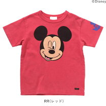 楽天市場】ミッキー tシャツ（カラーレッド）（キッズファッション 