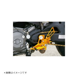 BABY FACE (ベビーフェイス) バックステップ MONSTER696 モンスター 11ポジション 正/逆チェンジ可能 アルミ ゴールド 002-D014GDa