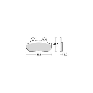 KITACO (�L�^�R) SBS�u���[�L�p�b�h 572HF FUSION