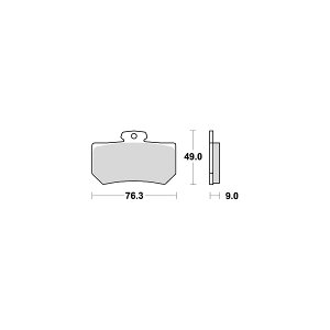 KITACO (�L�^�R) SBS�u���[�L�p�b�h 720RQ AP RACING