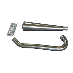 OVER RACING (オーバーレーシング) フルエキゾーストマフラー チタンメガホン チタンカーボンマフラー MANXタイプ SR400 13-40-081 オーヴァーレーシング