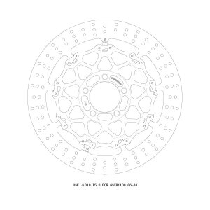 GALE SPEED (QCXs[h) NXbNfBXN[^[F310 R T=5.0 F GSXR1100 3288-GSBDF0031R