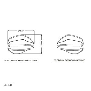 Puig (�v�[�`) �n���h�K�[�h �G�N�X�e���V���� D.�X���[�N CRF1100L AFRICA TWIN/X-ADV 3824F