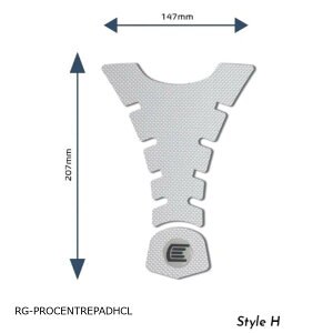 R&G (�A�[���A���h�W�[ ) Eazi-Grip Tank Grips:PRO:�N���A Design H (Centre Tank Pads) RG-PROCENTREPADHCL