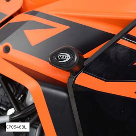 R&G (アールアンドジー ) エアロクラッシュプロテクター ブラック RC125/250/390 カウル加工無 RG-CP0546BL