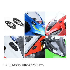 R&G (アールアンドジー ) Mirror Blanking Plates:ブラック YZF-R7 RG-MBP0037BK