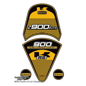 モトグラフィックス タンクパッド&リアテール イエロー/ブラック Z900RS MT-TK026Y