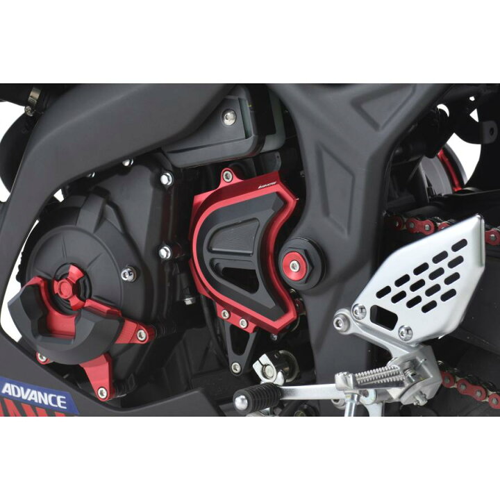 BIKERS (バイカーズ) フロントスプロケットカバー レッド YZF-R25/R3/MT-25/03 Y0174-RED