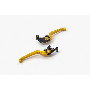BIKERS (バイカーズ) レバーセット 可倒式 フラットタイプ ライトゴールド YZF-R25/MT-25 Y0537-LGD