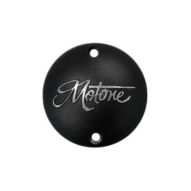 Motone(モートーン) ジェネレーターバッジ Motoneロゴ ブラック/ポリッシュ T100/T120 SpeedTwin900 スクランブラー Scrambler900 MMU029