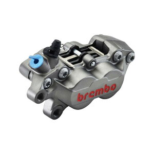 brembo (ブレンボ) P4-40R アキシャル 4P キャリパー チタニウム レッドロゴ 左 Φ30/34 取付ピッチ:40mm 20-5165-79