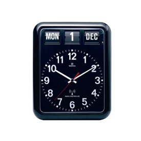 Twemco Radio Control Calendar Clock #RC-12A “Black”トゥエンコラジオコントロールカレンダークロック#RC-12A"ブラック"世界各国の銀行などで使われているフルオートマチッククロック電波時計送料無料インテリアギフト プレゼント壁掛け時計