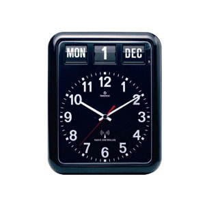 Twemco Radio Control Calendar Clock #RC-12A gBlackhgDGRWIRg[J_[NbN#RC-12A"ubN"Ee̋sȂǂŎgĂtI[g}`bNNbNdgv