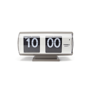 p^p^Ɛ؂ւ郆j[Nȃtbv\TWEMCO Table Clock QT-30T "Gray"ǂgȃfUCIȒuvCeAG݃rO  QMtg v[g