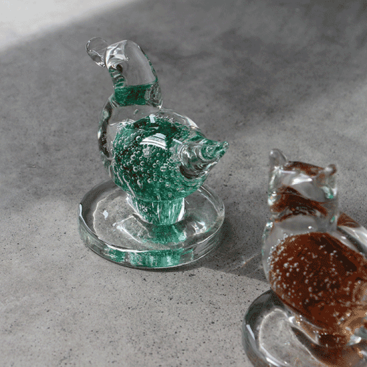 楽天市場】『気泡』と『色』にこだわったガラスオブジェGlass Objet