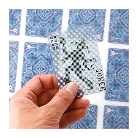 Pixel Cardsピクセルカード（ブルー）ピクセル調トランプインテリア雑貨ギフト プレゼント相手から見えそうで見えない不思議なデザインKIKKERLAND / from U.S.A.キッカーランド