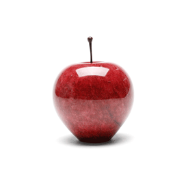 Marble Apple “Red / Large”マーブルアップル"レッド／ラージ"マーブルストーンを削り出して作られたアップルオブジェインテリアペーパーウェイトギフト プレゼント