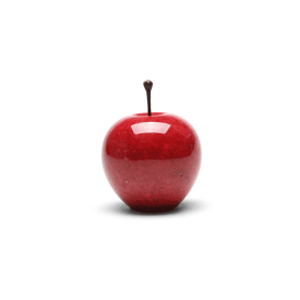 Marble Apple “Red / Small”マーブルアップル"レッド／スモールマーブルストーンを削り出して作られたアップルオブジェインテリアペーパーウェイトギフト プレゼント