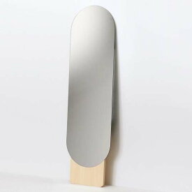 MOHEIMSTANDING MIRROR (ナチュラル)スタンドミラーインテリアシンプル優美な丸みを帯びた鏡の形状天然素材送料無料リビングデザイナーズミラーギフト プレゼント