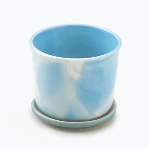 Mug Pot Marble Sky Blue}O|bg@}[uXJCu[}OJbv̓̂3|bgZĂ̎̐AؔCeAK[fjOMtg v[g