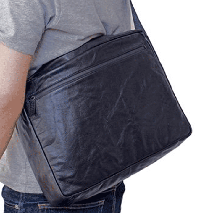 hmny casual バディーバッグ 撥水牛革 ショルダーバッグ 大きめ シンプル レザー 牛革 撥水 おしゃれ かっこいい ブラック ギフト プレゼント  【送料無料】 楽天市場】雨の日も気にせず使える撥水牛革 防水ファスナー仕様の