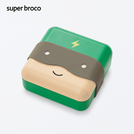 SUPER HERO LUNCH BOX（super broco）スーパーヒーローランチボックス（スーパーブロコ）シリコーンバンドのマスクを付けて、ヒーローに変身するランチボックスアウトドア 運動会 レジャーお弁当箱高度な塗装技術によるスムースな手触り