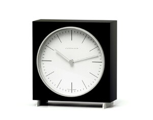 Max bill / �}�b�N�X�r�� Table Clock Black�����n���X �e�[�u���N���b�N �u���b�N�u���v�M�t�g�@�v���[���g�C���e���A�X�C�X��������