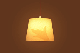 Hand Shadow Lamp (ハンド・シャドー・ランプ) / 影絵ランプ影絵ランプ・犬ランプを点灯すると犬の影絵がうっすらと浮かび上がります。どこか懐かしく心温まる照明器具デザイナーズ照明インテリア リビングレストラン ショールーム送料無料