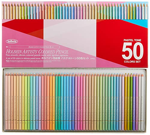 ホルベイン 色鉛筆 店舗良い パステルトーンセット 50色 20936 メーカー公式ショップ 紙函