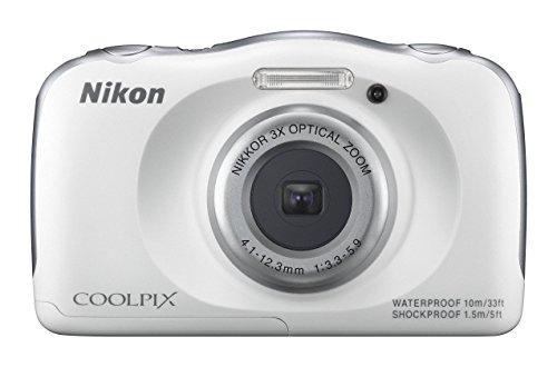 Nikon デジタルカメラ 返品不可 S33 セール品 防水 S33WH 1317万画素 ホワイト