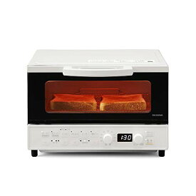 アイリスオーヤマ トースター オーブントースター 4枚焼き 生トースト極上トースト ふんわりもっちり 焼き色選択1200W 温度調節機能(80~