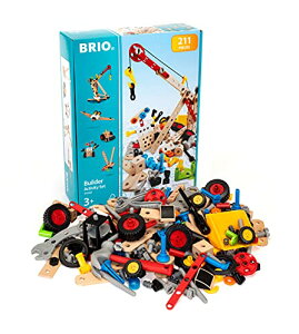 BRIO (ブリオ) ビルダー アクティビティセット [全210ピース] 対象年齢 3歳~ (大工さん 工具遊び おもちゃ 知育玩具) 3458