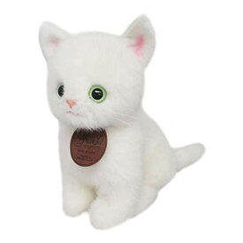 三英貿易 オリジナル ぬいぐるみ グレイスフル(日本製) おすわりCAT 白猫 W13×D18×H22cm ネコ I-6855 送料無料