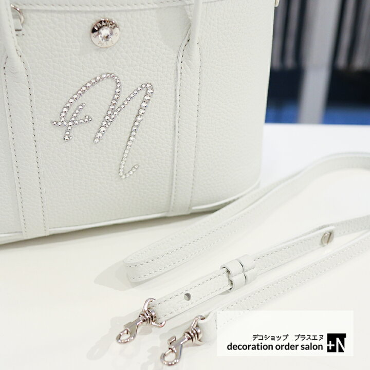 楽天市場】トートバック 全8カラー スワロフスキー イニシャル入り  