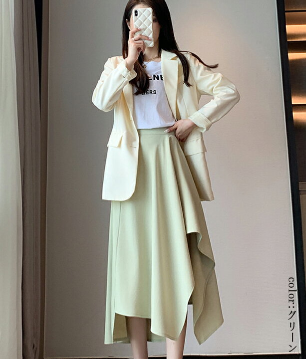 楽天市場】アシンメトリー スカート ロング フレア フレアスカート  