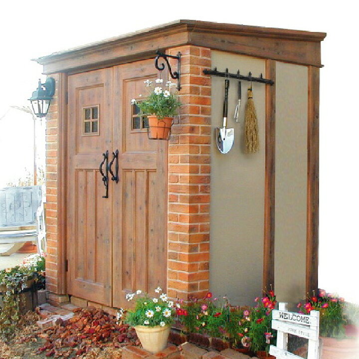 楽天市場 物置 おしゃれ 屋外 ガーデン収納庫 ディーズシェッドカンナ D125 南欧プロバンス風 アンティーク調 木目 レンガ調 屋外収納庫 ディーズガーデン 送料無料 エクステリア通販プルーマガーデン 楽天市場 物置 おしゃれ 屋外 ガーデン収納庫 ディーズシェッドカンナ D125 南欧プロバンス風 アンティーク調 木目 レンガ調 屋外収納庫 ディーズガーデン 送料無料 エクステリア通販プルーマガーデン