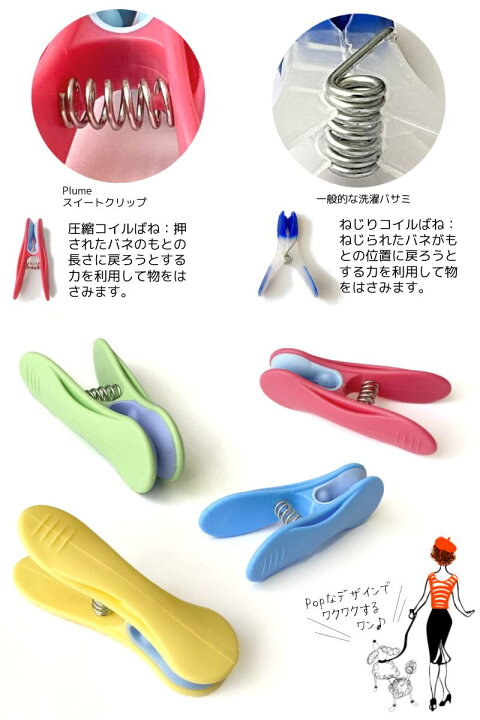 跡がつきにくい 強力 洗濯バサミ プルーマ スイートクリップ 12個入 おしゃれ かわいい フランス製 ピンチ カードスタンド プチギフト ギフト プレゼント ラッピング エクステリア通販プルーマガーデン フランス アンティーク 洗濯バサミ ピンチ Studiodeiure It