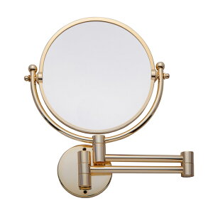3X/1X Magnification Double side Folding Mirror yChampagne GoldzWall Mounted (free delivery)Ǖt~[ g勾 3{ Lk܂肽݃ze~[ VpS[h AeB[N