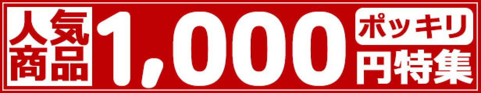 1000円ポッキリ特集