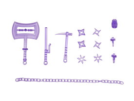 プラアクト・オプション・シリーズ04：忍（シノビ）2（クリアパープル）